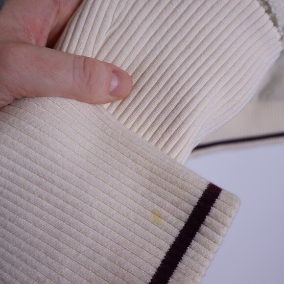 ATHLETA Tugga Sherpa Jacket Natural High Neck Full Zip Ribbed Cuffs Women's XS - Picture 10 of 15